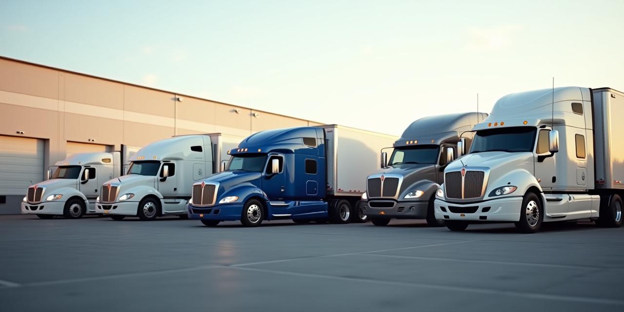 Sky Vision Trucking modern fleet stationed at Richmond headquarters