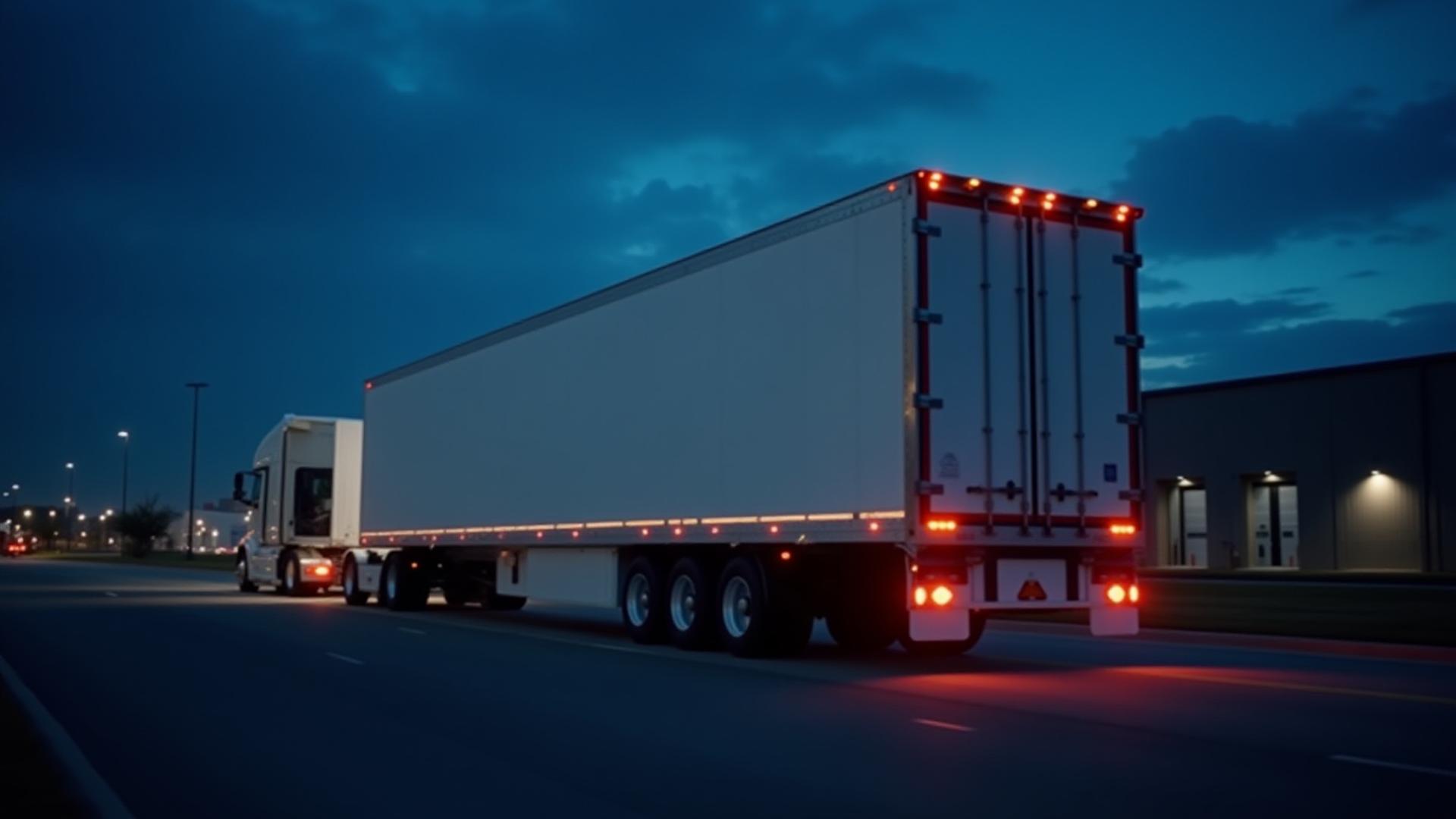 Sky Vision Dry Van Trailer at Distribution Center